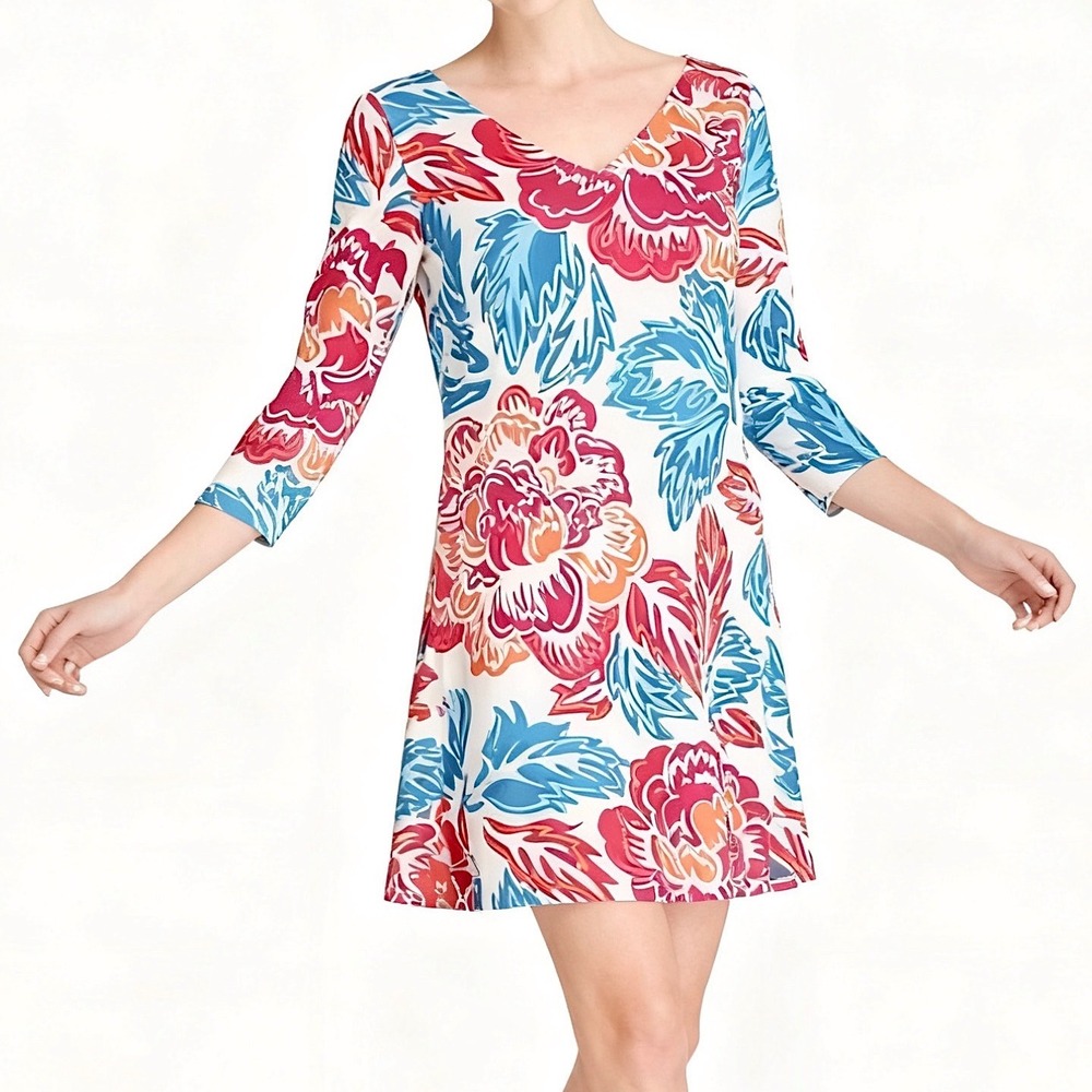 Diane von Furstenberg Kaden Silk Floral‎ Dress size 10